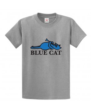 Blue Cat Records Classic Unisex Kids and Adults T-Shirt for Music Lovers